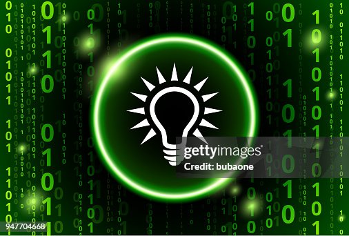 Lightbuble Binary Code Vector Pattern Background Lightbuble Binary Code Vector Pattern Background