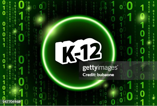 K-12 等級二進位碼向量模式背景 K-12 等級二進位碼向量模式背景
