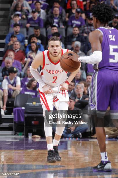 Hunter of the Houston Rockets defends against the Sacramento Kings on April 11, 2018 at Golden 1 Center in Sacramento, California. NOTE TO USER: User...