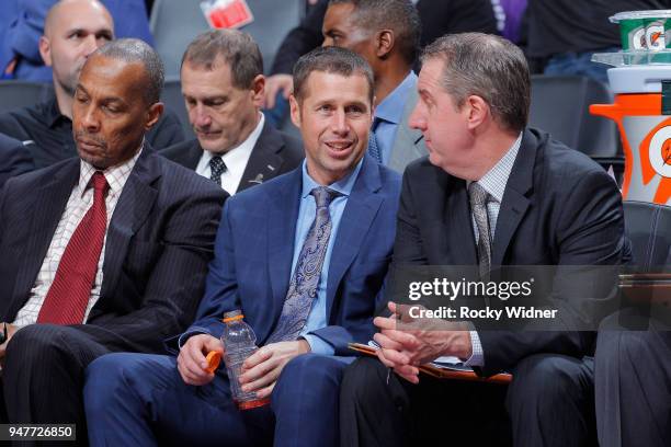 Head coach Dave Joerger of the Sacramento Kings coaches against the Houston Rockets on April 11, 2018 at Golden 1 Center in Sacramento, California....