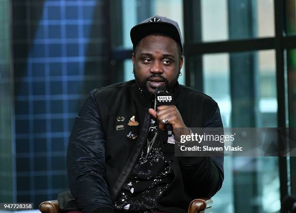 Actor Brian Tyree Henry visits Build Series to discuss Broadway's play "Lobby Hero" and TV series "Atlanta" at Build Studio on April 17, 2018 in New...