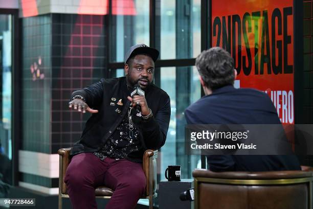 Actor Brian Tyree Henry visits Build Series to discuss Broadway's play "Lobby Hero" and TV series "Atlanta" at Build Studio on April 17, 2018 in New...