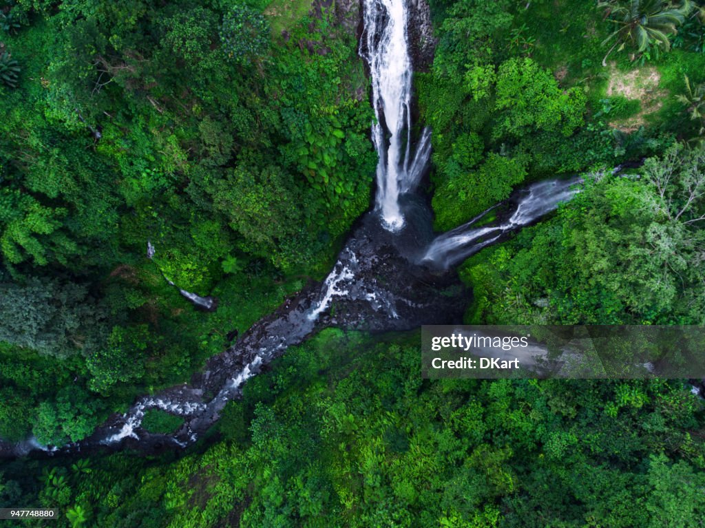 Sekumpul waterfalls in Bali, Indonesia