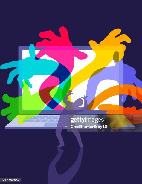 cyber attack - cyber warfare stock illustrations