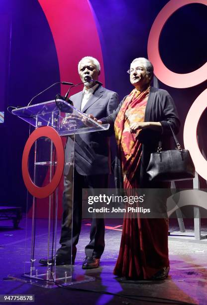 Kofi Annan and Hina Jilani on stage, as thousands of Global Citizens unite with leading UK artists industry leaders, and non-profit organizations for...