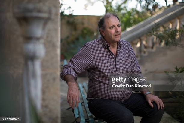 Portrait of Peter Caruana Galizia, the husband of Daphne Caruana Galizia on March 11, 2018 near Mosta, Malta. This series of images forms part of an...