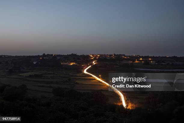 View from the lookout point where a person involved in the murder of Daphne Caruana Galizia may have stood when the car bomb detonated, on March 11,...