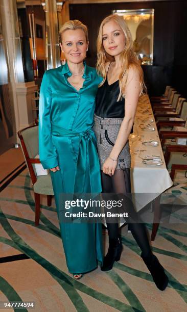 Dr Barbara Sturm and Charly Sturm attend Dr. Sturm and InParlour dinner at Claridge's Hotel hosted by Dr. Barbara Sturm and Amanda Harrington on...