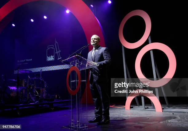Prime Minister of Malta Joseph Muscat speaks on stage, as thousands of Global Citizens unite with leading UK artists industry leaders, and non-profit...