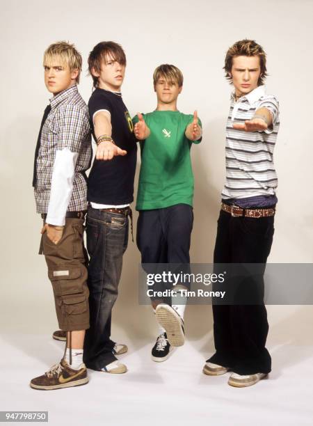 English rock band McFly, circa 2002.