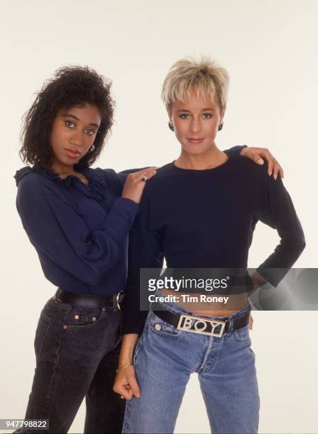 British pop duo Pepsi and Shirlie , circa 1988.