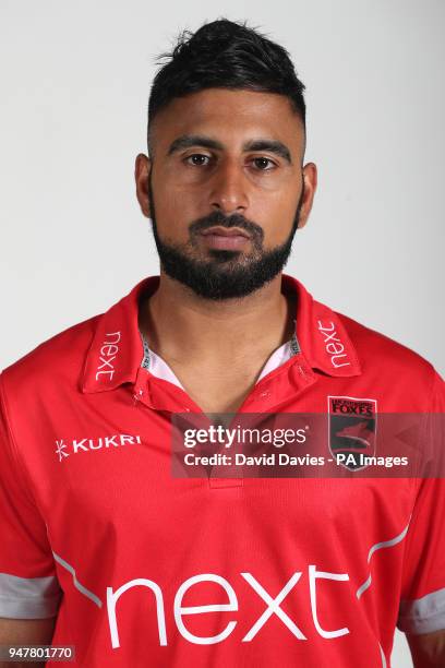 Ateeq Javid during the media day at Grace Road, Leicester on April 11, 2018.