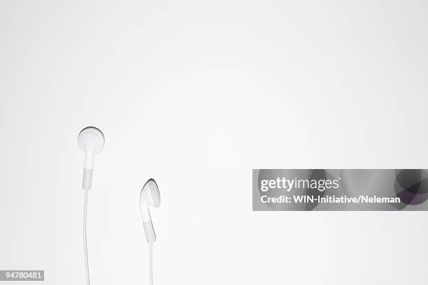 close-up of headphones - mp3 player stock pictures, royalty-free photos & images