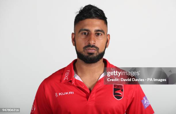 Ateeq Javid during the media day at Grace Road, Leicester on April 11, 2018.