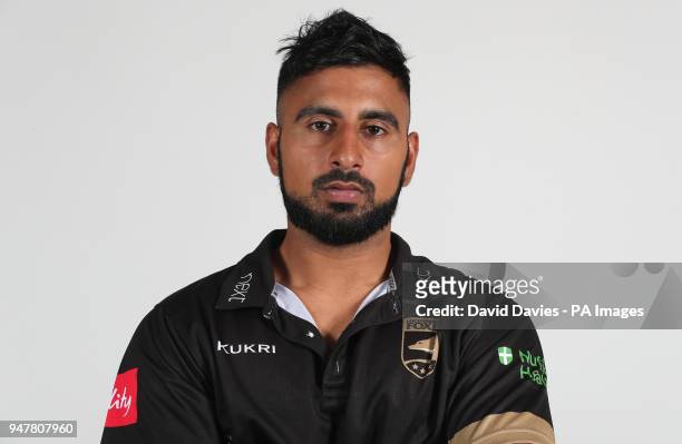 Ateeq Javid during the media day at Grace Road, Leicester on April 11, 2018.