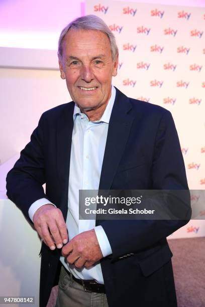 Joerg Wontorra during the launch event for 'Das neue Sky' on April 17, 2018 in Munich, Germany.