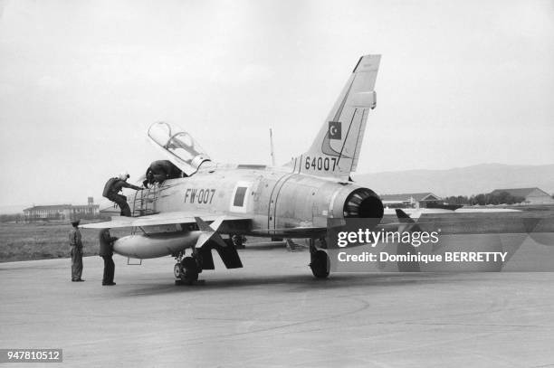 Avion de chasse de armée de l'air turque, Turquie.