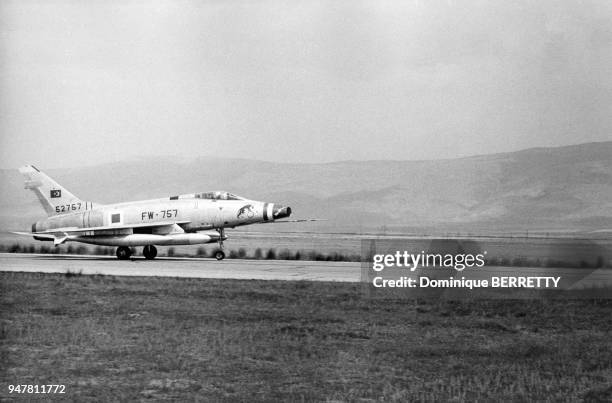 Avion de chasse de armée de l'air turque, Turquie.