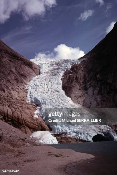 Le glacier Briksdalsbreen, dans le parc national de Jostedalsbreen, Norvège.