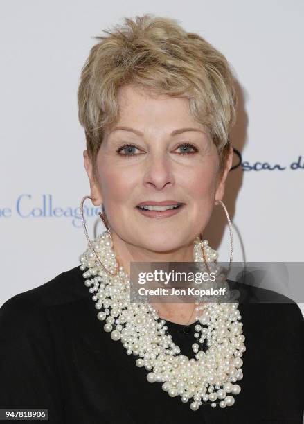 Cristina Ferrare attends The Colleagues And Oscar de la Renta's Annual Spring Luncheon at the Beverly Wilshire Four Seasons Hotel on April 17, 2018...