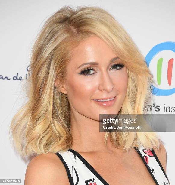 Paris Hilton attends The Colleagues And Oscar de la Renta's Annual Spring Luncheon at the Beverly Wilshire Four Seasons Hotel on April 17, 2018 in...