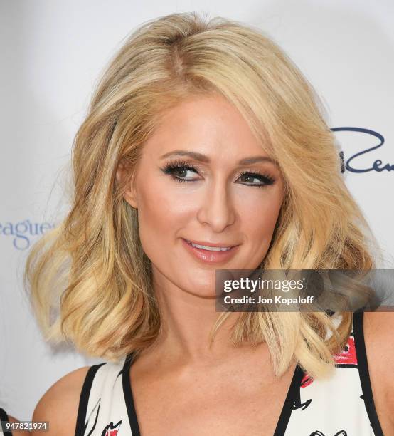 Paris Hilton attends The Colleagues And Oscar de la Renta's Annual Spring Luncheon at the Beverly Wilshire Four Seasons Hotel on April 17, 2018 in...