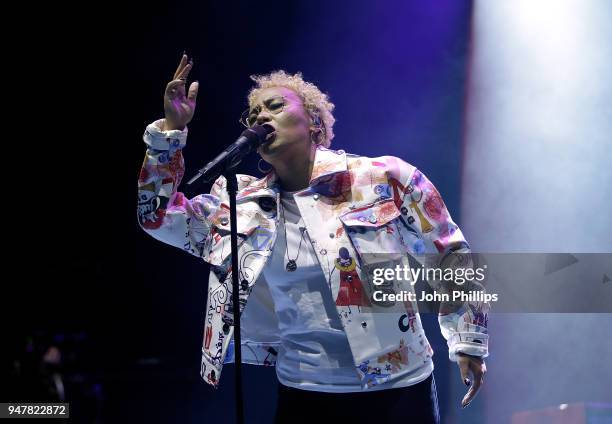 Emeli Sande performs on stage, as thousands of Global Citizens unite with leading UK artists industry leaders, and non-profit organizations for...