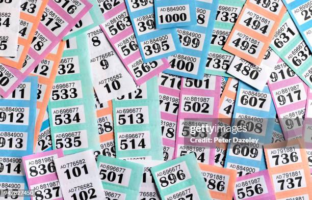 raffle tickets - sorte imagens e fotografias de stock
