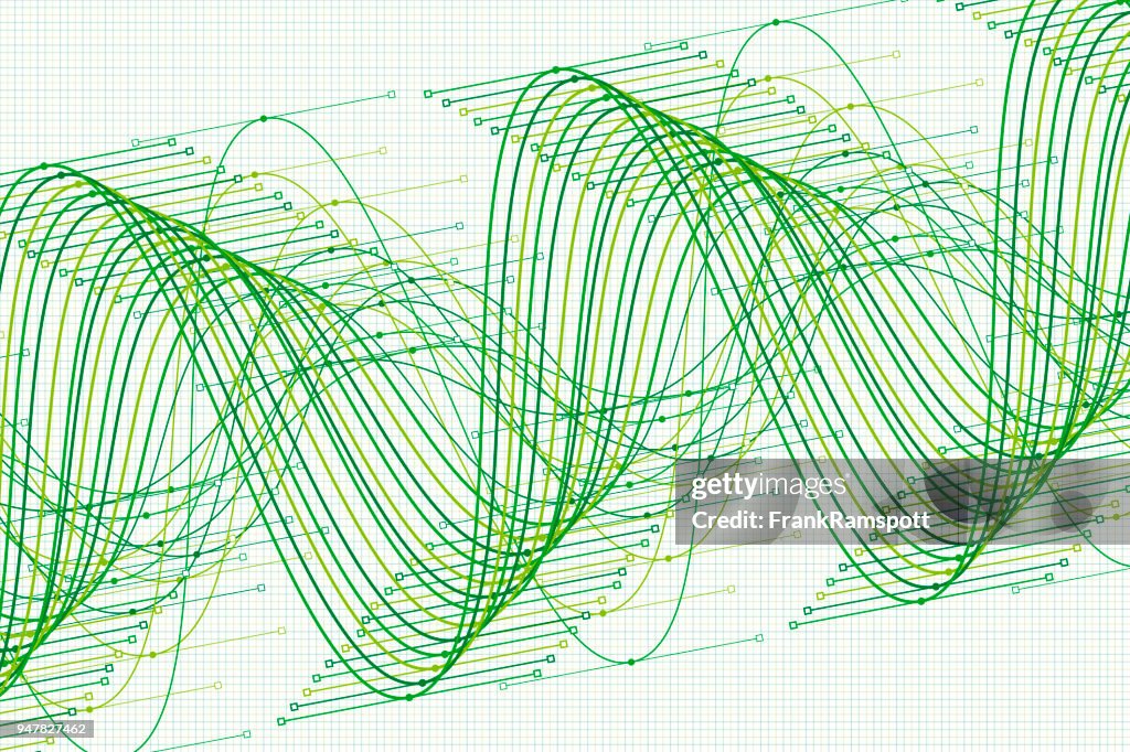 Nature Vector Sine Wave Graph Pattern Horizontal High-Res Vector ...