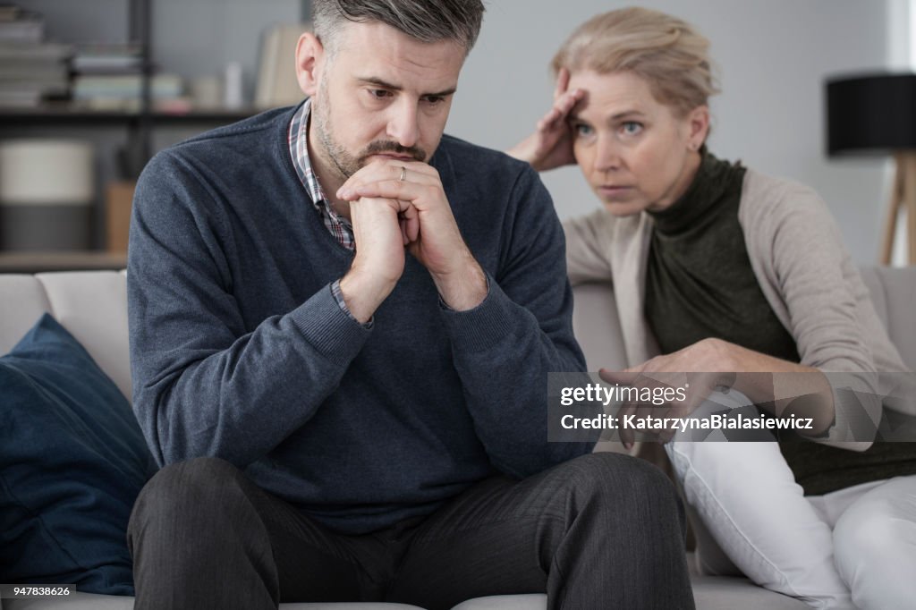 Husband and wife in therapy