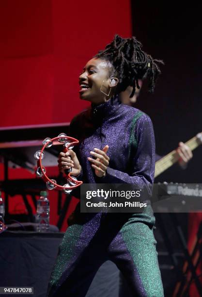 Little Simz performs on stage, as thousands of Global Citizens unite with leading UK artists industry leaders, and non-profit organizations for...