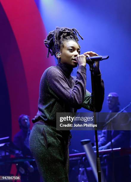 Little Simz performs on stage, as thousands of Global Citizens unite with leading UK artists industry leaders, and non-profit organizations for...