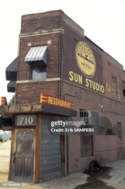 Le "Sun Studio", studio d'enregistrement d'Elvis Presley, circa 2000, Memphis, Tennessee, Etas Unis.
