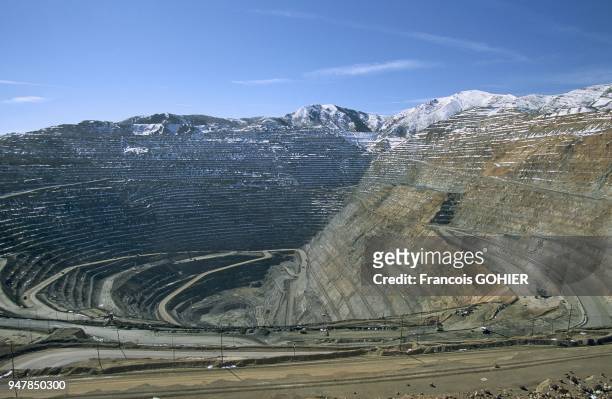 Mine de Cuivre, Bingham Canyon, Salt Lake City, Utah, Usa.