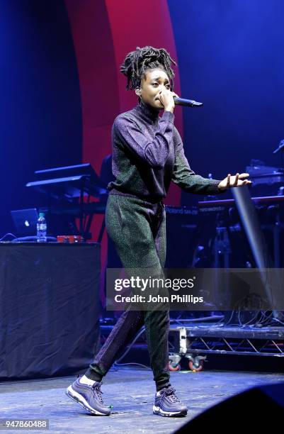 Little Simz performs on stage, as thousands of Global Citizens unite with leading UK artists industry leaders, and non-profit organizations for...