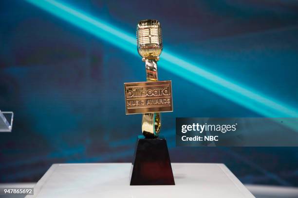 Billboard Music Awards trophy on Tuesday, April 17, 2018 --