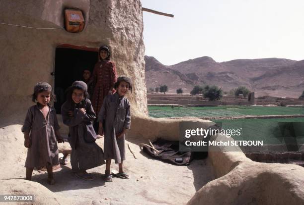 Famille juive au Yémen, en mars 1985.