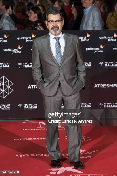 Actor Manuel Moron attends 'Las Distancias' premiere during the 21th Malaga Film Festival at the Cervantes Theater on April 17, 2018 in Malaga, Spain.