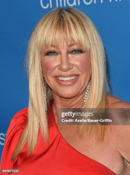 Actress Suzanne Somers attends the 7th Biennial UNICEF Ball at the Beverly Wilshire Four Seasons Hotel on April 14, 2018 in Beverly Hills, California.