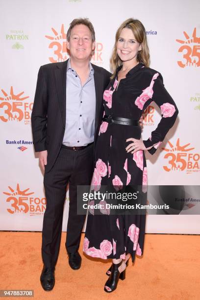Michael Feldman and Savannah Guthrie attend the Food Bank for New York City's Can Do Awards Dinner at Cipriani Wall Street on April 17, 2018 in New...
