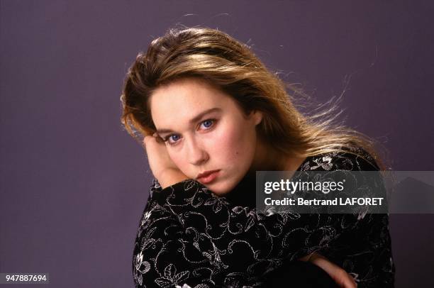 Actress Marianne Basler, Paris, January 1989.