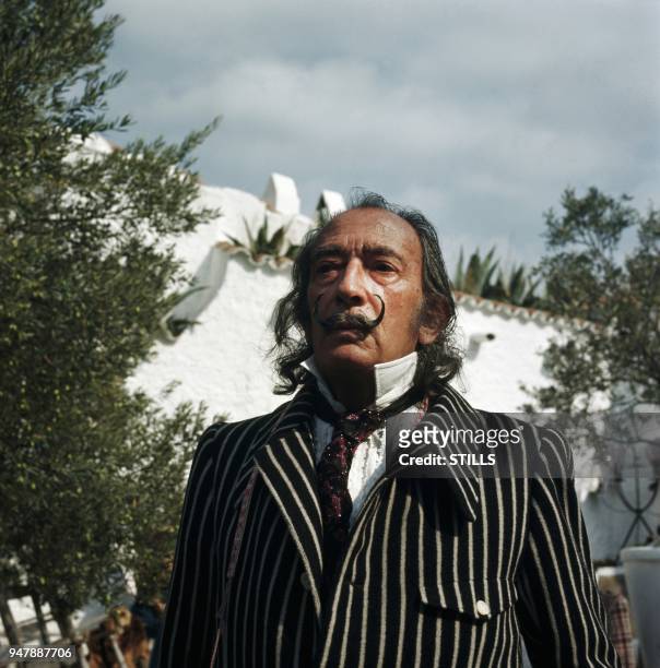 Files pictures of prominent Spanish Catalan surrealist painter salvador Dali in 1972.