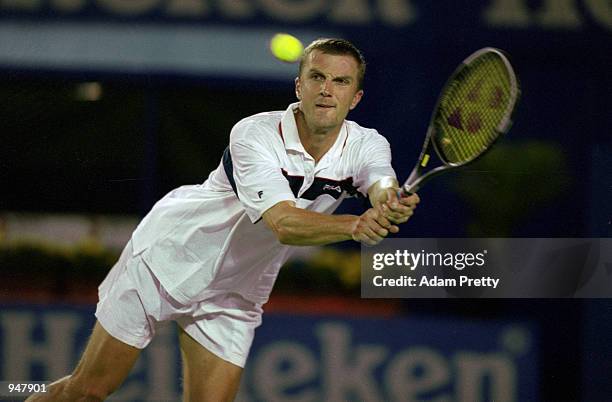 Karol Kucera of Slovakia in action during the First Round of the Australian Open played at Melbourne Park, in Melbourne, Australia. \ Mandatory...