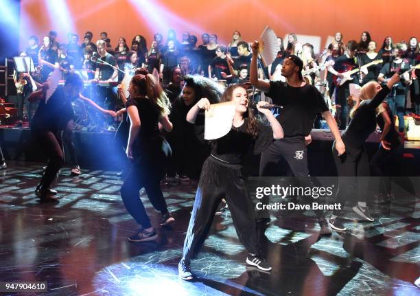 Atmosphere at 'An Evening With Chickenshed' charity performance at ITV Studios on April 17, 2018 in London, England.