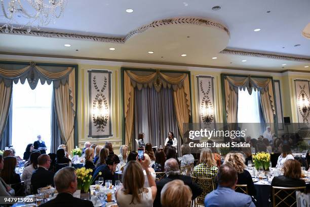 Dr. Mary L. Pulido and McKayla Maroney attend The New York Society for the Prevention of Cruelty to Children's 2018 Spring Luncheon at The Pierre...