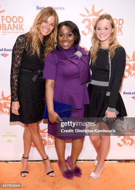 Kelly Killoren Bensimon, Food Bank For New York City President and CEO Margarette Purvis, and Thadeus Ann Bensimon attend the Food Bank for New York...