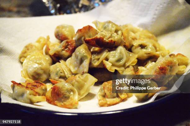 homemade chinese fried wontons - fried wonton stock pictures, royalty-free photos & images