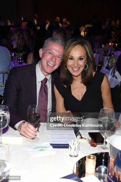 Elvis Duran and Rosanna Scotto attend the Food Bank for New York City's Can Do Awards Dinner at Cipriani Wall Street on April 17, 2018 in New York...