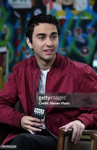 Actor Alex Wolff visits Build Series to discuss "The House of Tomorrow" at Build Studio on April 17, 2018 in New York City.