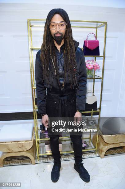 Stylist Ty Hunter attends the Opening Of Christian Siriano's New Store, The Curated NYC, Hosted By Alicia Silverstone on April 17, 2018 in New York...